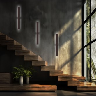 TK Lighting 4510 - Nástenné LED svietidlo Navi long 8W, 3000K, 988lm, čierna