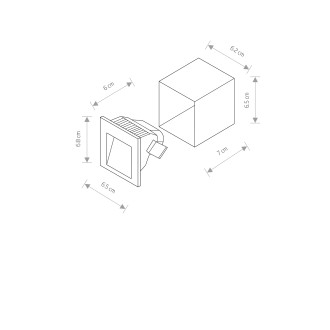 Nowodvorski 6908 - Vonkajšie zápustné LED svietidlo do steny Step LED IP44, 3W, 3000K, 190lm, biela
