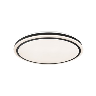 TOP LIGHT Onyx KM RC - Stropné LED svietidlo Onyx KM 51W, 3000-6500K, 5100lm, Ø480, biela/čierna + diaľkový ovládač