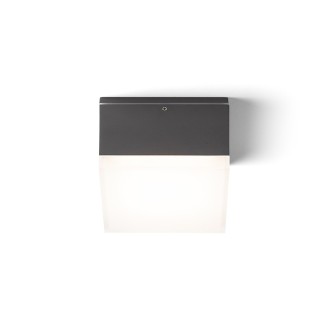 Rendl R13629 - Vonkajšie stropné LED svietidlo Orin SQ 10W, 3000K, 800lm, IP54, antracit/satén