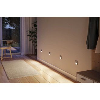 Paulmann 80000 - Orientačné LED svietidlo do steny Tsaro Follower 1W, 2700K, 80lm, matný chróm