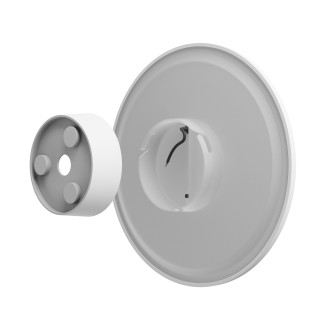 SPECTRUM LED SLI003043CCT_PW - Vonkajšie nástenné LED svietidlo PIATTA CCT 18W, 3000/4000/6000K, IP44, 2350lm, Ø250, biela
