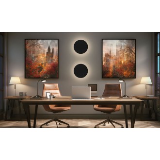 SPECTRUM LED SLI003043CCT_PW - Vonkajšie nástenné LED svietidlo PIATTA CCT 18W, 3000/4000/6000K, IP44, 2350lm, Ø250, biela