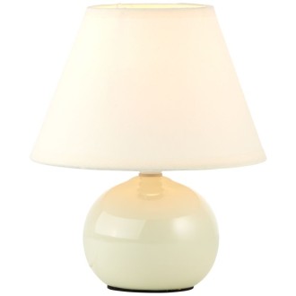 Brilliant 61047/28 - Stolová lampička Primo 1xE14, Ø190, béžová