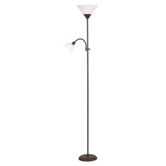 Rabalux 4188 - Lampa Action 1xE27 + 1xE14, hnedá/biela