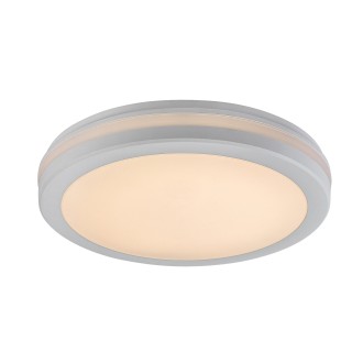 Rabalux 77036 - Vonkajšie stropné LED svietidlo Indre 28W, 3000/4000/6500K, 2600lm, IP54, Ø300, biela