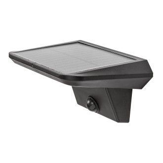 Rabalux 77005 - Vonkajšie nástenné solárne LED svietidlo Qesa 10W, 4000K, 460lm, IP44, čierna/biela + senzor