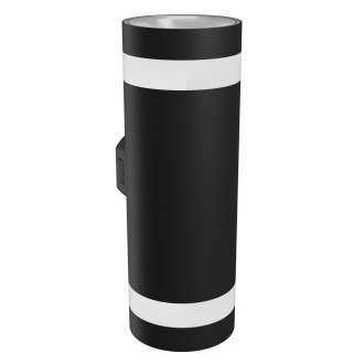 SPECTRUM SLI003026CCT_PW - Vonkajšie nástenné LED svietidlo Torre ring CCT 18W, 3000/4000/6000K, 2000lm, IP54, čierna