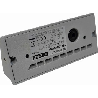 Greenlux GXPS073 - Vonkajšie orientačné LED svietidlo STEP 3,5 W, 4000K, 100lm, IP54, IK08, sivá/číre sklo
