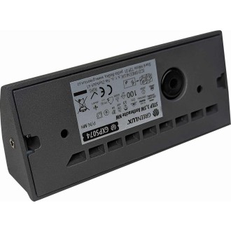 Greenlux GXPS074 - Vonkajšie orientačné LED svietidlo STEP 3,5 W, 4000K, 100lm, IP54, IK08, antracit/číre sklo