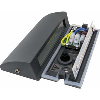 Greenlux GXPS074 - Vonkajšie orientačné LED svietidlo STEP 3,5 W, 4000K, 100lm, IP54, IK08, antracit/číre sklo