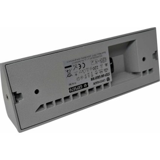 Greenlux GXPS076 - Vonkajšie orientačné LED svietidlo STEP 6W, 4000K, 220lm, IP54, IK08, sivá/číre sklo