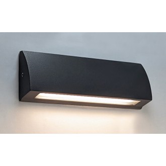 Greenlux GXPS077 - Vonkajšie orientačné LED svietidlo STEP 6W, 4000K, 220lm, IP54, IK08, antracit/číre sklo