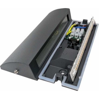 Greenlux GXPS077 - Vonkajšie orientačné LED svietidlo STEP 6W, 4000K, 220lm, IP54, IK08, antracit/číre sklo