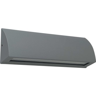 Greenlux GXPS079 - Vonkajšie orientačné LED svietidlo STEP 10W, 4000K, 850lm, IP54, IK08, sivá/číre sklo