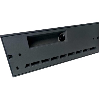 Greenlux GXPS080 - Vonkajšie orientačné LED svietidlo STEP 10W, 4000K, 850lm, IP54, IK08, antracit/číre sklo