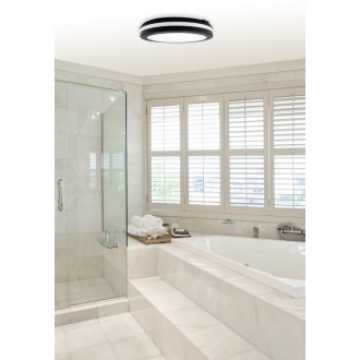 TOP LIGHT Comet 30C CCT - Stropné LED svietidlo Comet 30C CCT 24W, 3000/4000/6500K, 2400lm, IP54, Ø300, čierna