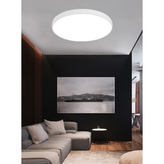 TOP LIGHT Metal 60B RC - Stropné LED svietidlo Metal 60W, 3000-6500K, 6000lm, Ø600, biela + diaľkové ovládanie