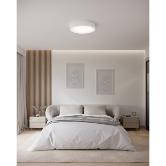 Temar CLEO 300 WHITE - Stropné svietidlo CLEO WHITE 2xE27, Ø300, biela/sklo
