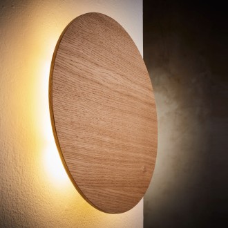 TK Lighting 3377 - Nástenné svietidlo Luna wood 3xG9, Ø300, borovica