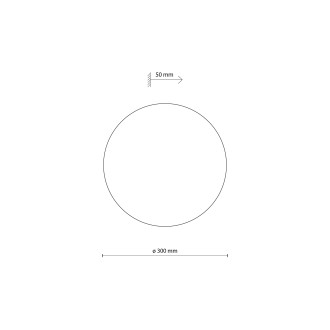 TK Lighting 3377 - Nástenné svietidlo Luna wood 3xG9, Ø300, borovica