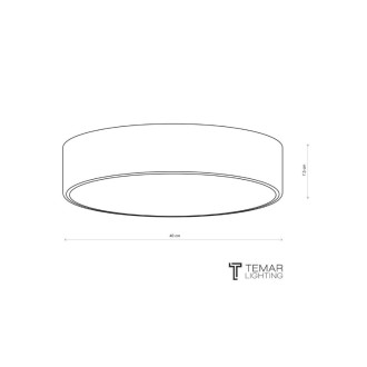 Temar CLEO 400 COPPER IP54 - Stropné svietidlo CLEO COPPER IP54, 3xE27, Ø400, meď/plast