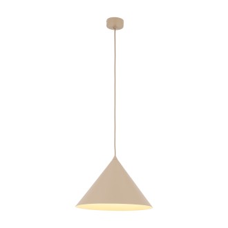TK Lighting 10621 - Závesné svietidlo CONO SABIA 1xE27, Ø335, béžová