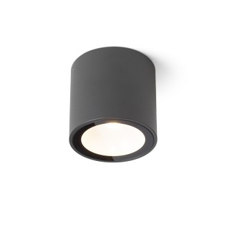 Rendl R13623 - Vonkajšie stropné LED svietidlo Senza 6W, 3000K, 480lm, IP65, antracit/číre sklo